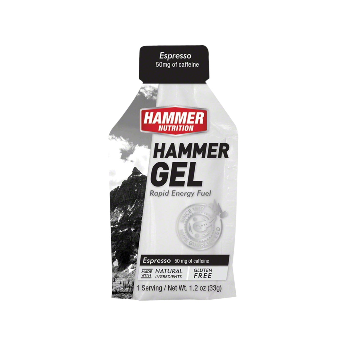 Gel Energético Hammer Sabor Espresso – 33g, con Cafeína, BCAA y Carbohidratos Complejos