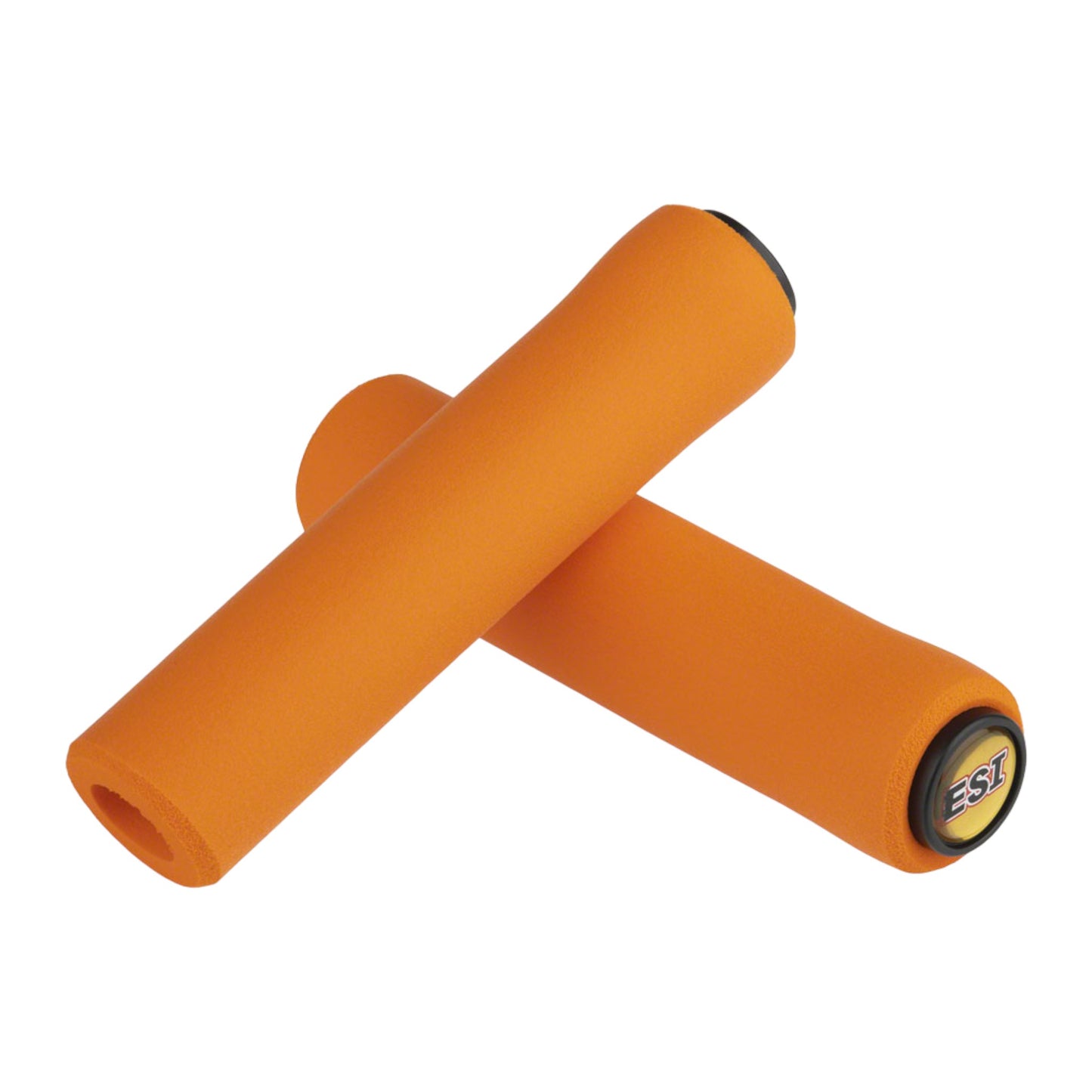Puños Gruesos ESI - 100% Silicona, 32 mm, Comodidad y Control para MTB - Naranja
