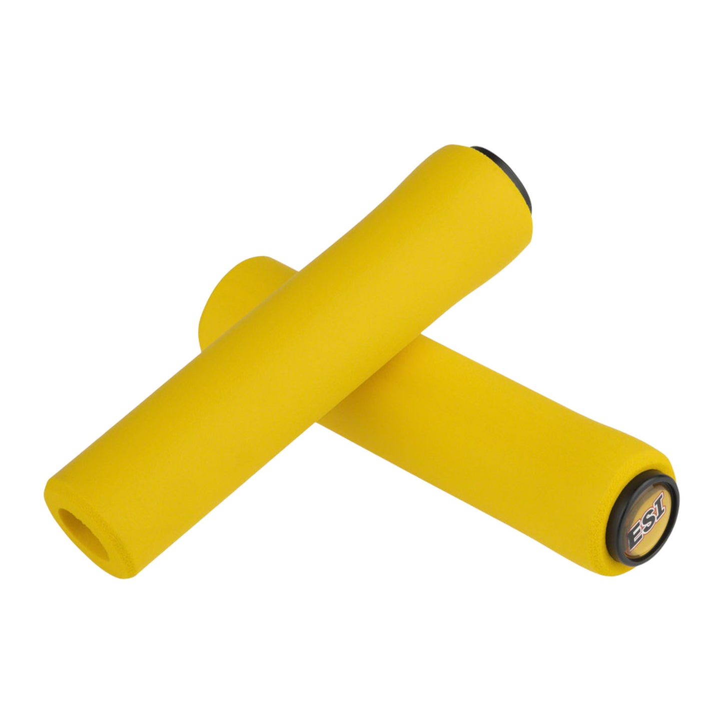 Puños Gruesos ESI - 100% Silicona, 32 mm, Comodidad y Control para MTB - Amarillo