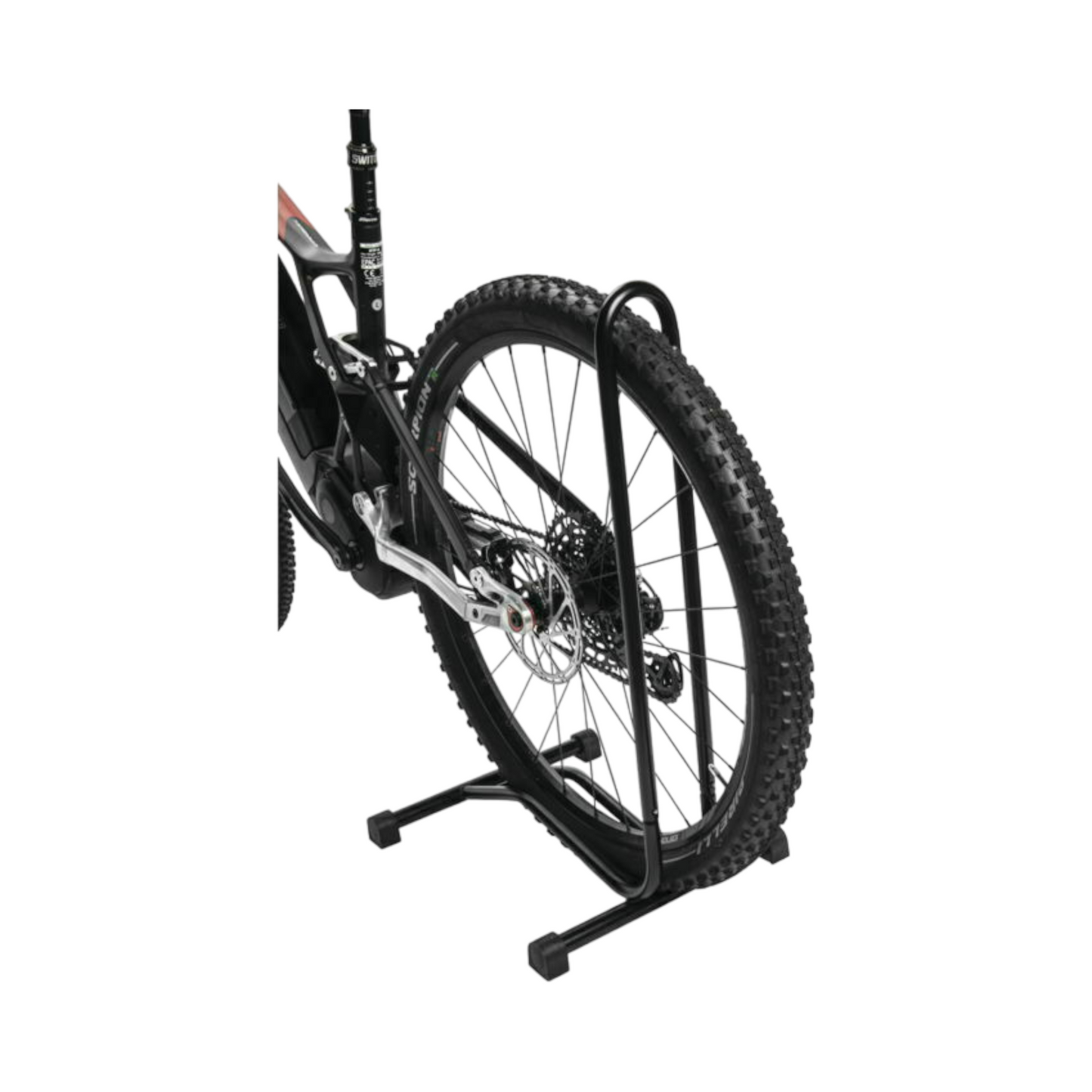 L type bicycle floor stand