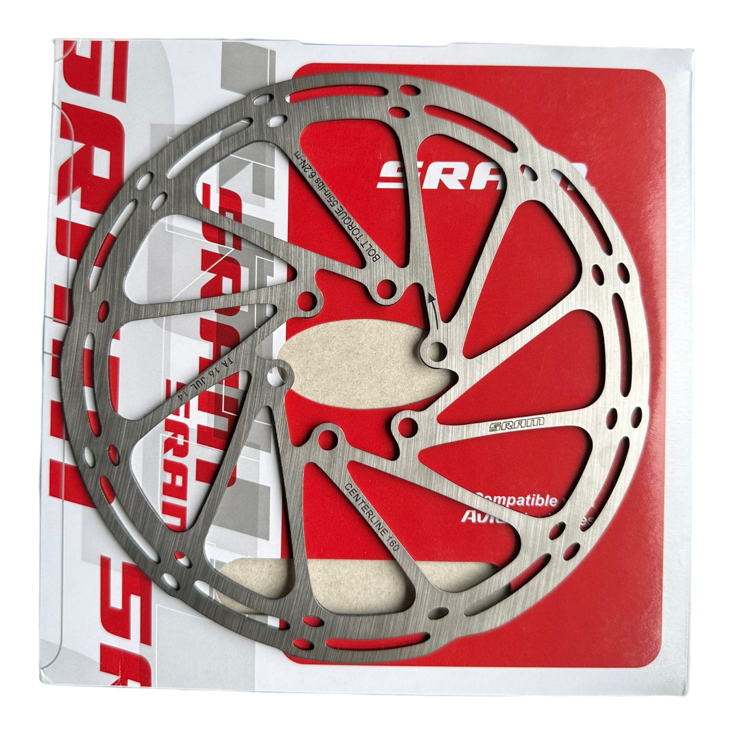 Disco de freno SRAM center line 180mm