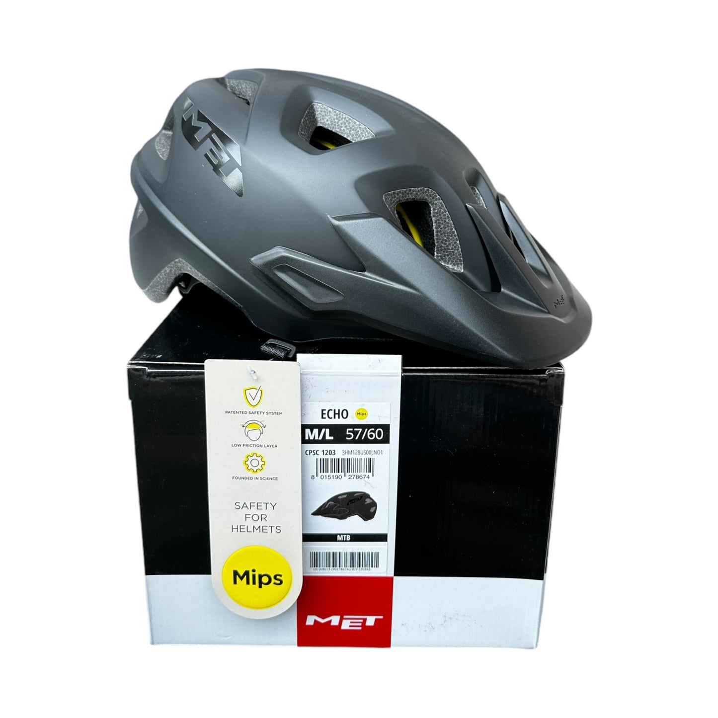 Casco MET Echo MIPS - Negro Mate, M/L | Protección Avanzada para MTB