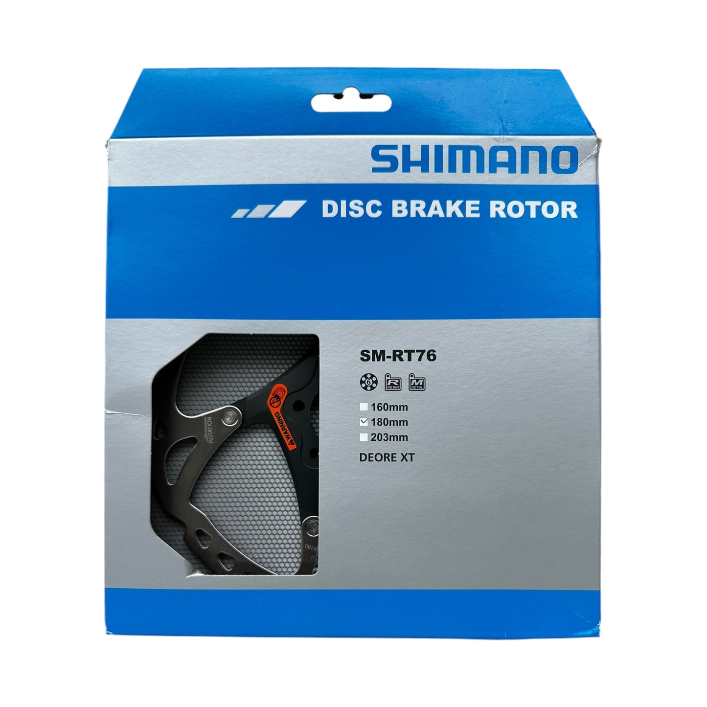 Rotor de Disco Shimano DEORE XT SM-RT76 | 180 mm | 6 Tornillos