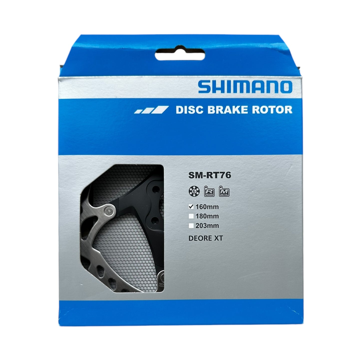 Rotor de Disco Shimano DEORE XT SM-RT76 | 160 mm | 6 Tornillos