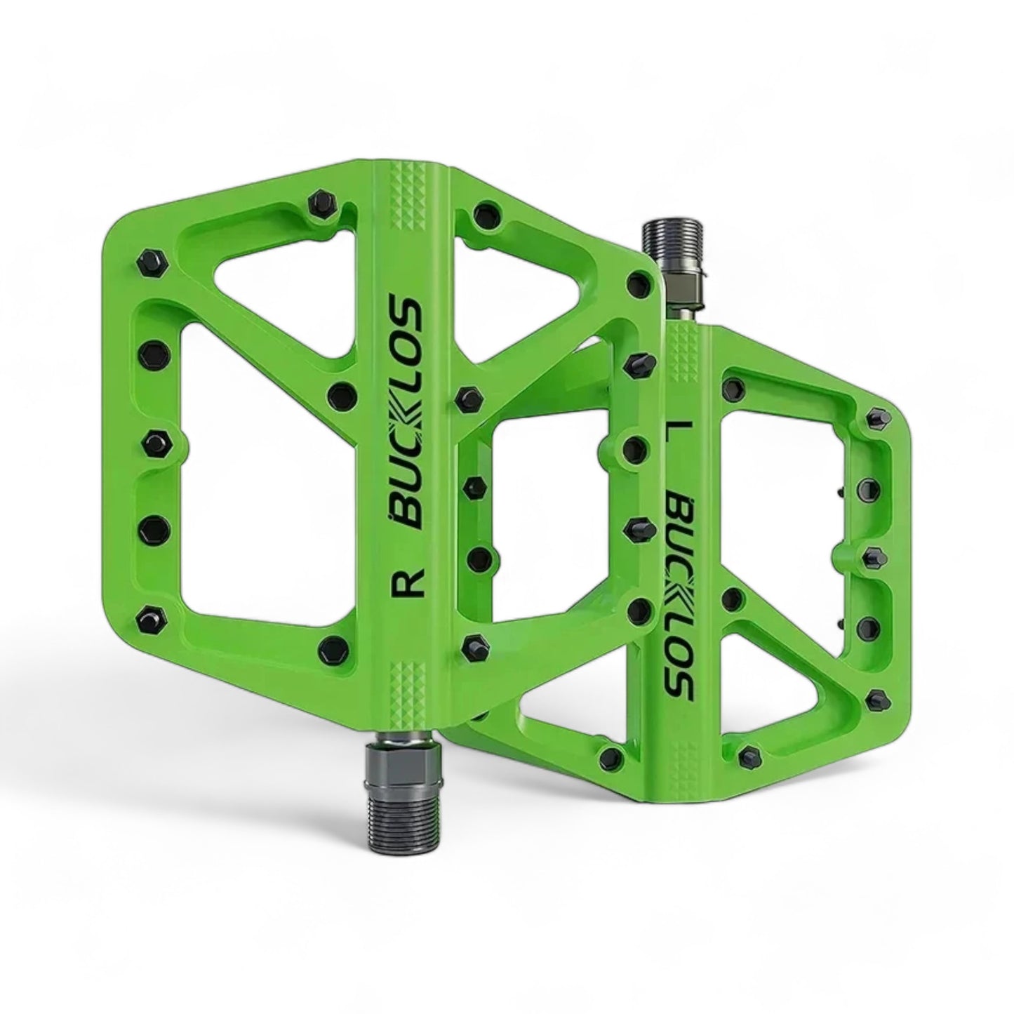 Pedales Bucklos - Plataforma 9/16", Verde