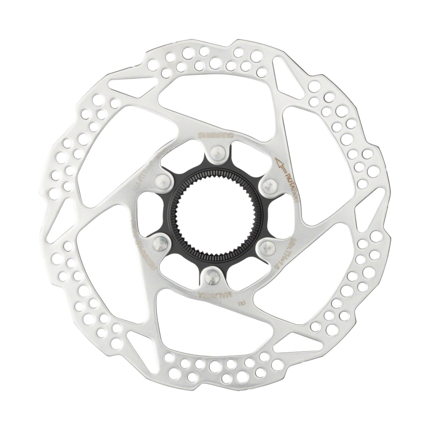 Rotor de Freno de Disco Shimano Deore SM-RT54-S - 160 mm, Center Lock, Solo para Pastillas de Resina