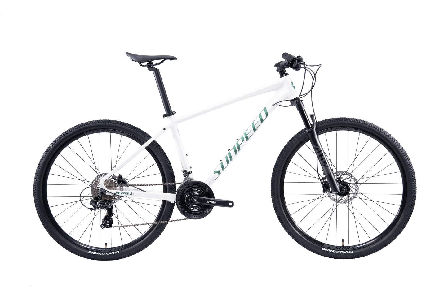 Bicicleta de Montaña Sunpeed Zero 1 – Aluminio 6061, Shimano Tourney 24V, Blanco talla L