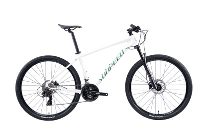 Bicicleta de Montaña Sunpeed Zero 1 – Aluminio 6061, Shimano Tourney 24v, Blanco talla M