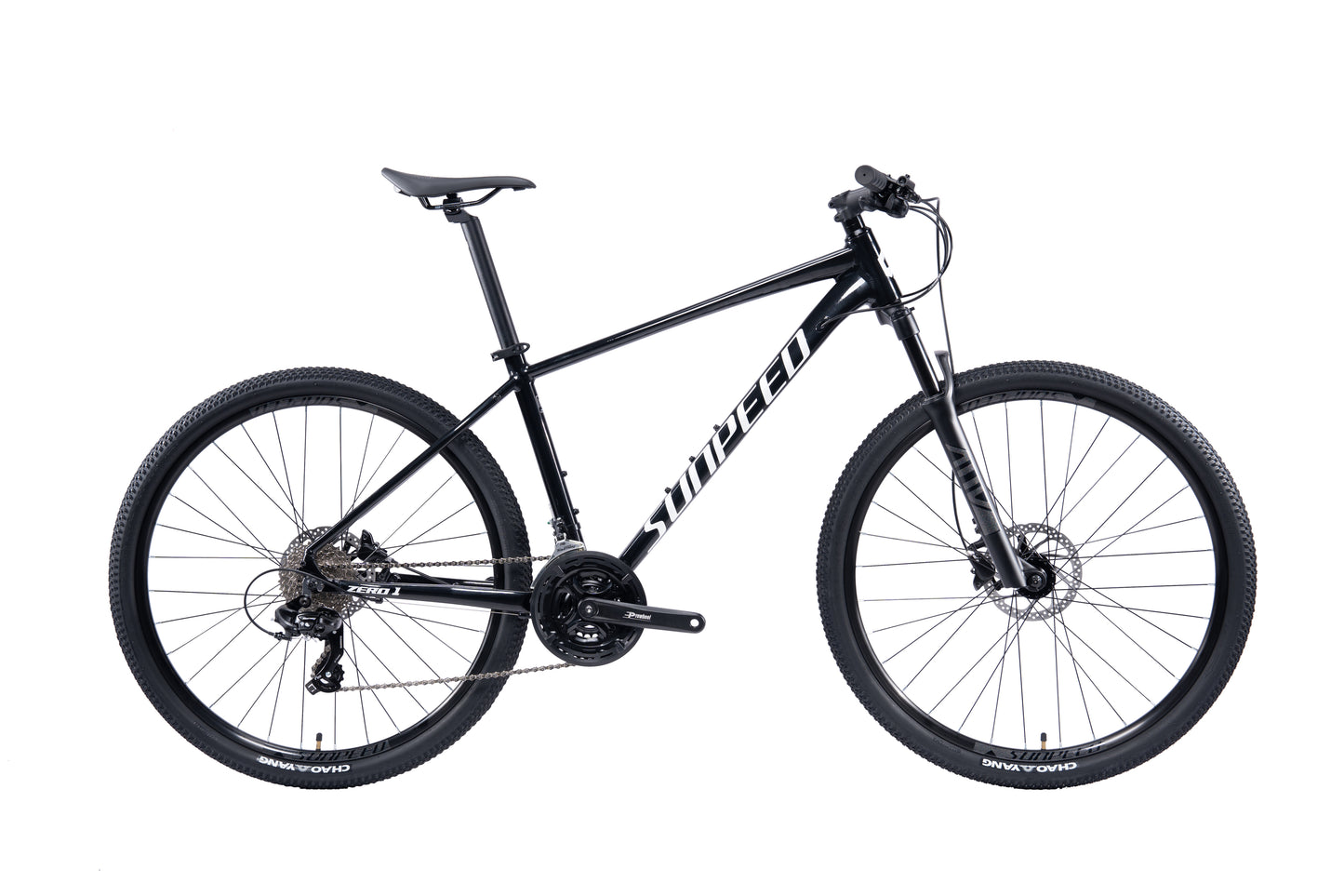 Bicicleta de Montaña Sunpeed Zero 1 – Aluminio 6061, Shimano Tourney 24V, Negro talla M.