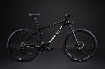 Bicicleta de Montaña Sunpeed Zero 1 – Aluminio 6061, Shimano Tourney 24V, Negro talla M.