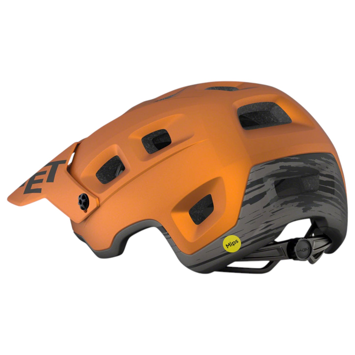 Casco MET Terranova MIPS Titanio Naranja Mate - Protección MTB y eMTB, Talla M