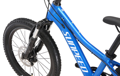 Bicicleta para Niño Sunpeed Youth 20" – Suspensión, Frenos de Disco y Shimano 7 Velocidades.