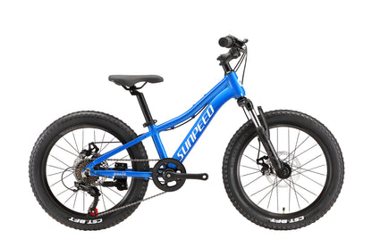 Bicicleta para Niño Sunpeed Youth 20" – Suspensión, Frenos de Disco y Shimano 7 Velocidades.