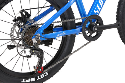 Bicicleta para Niño Sunpeed Youth 20" – Suspensión, Frenos de Disco y Shimano 7 Velocidades.