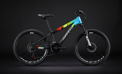 Bicicleta Sunpeed Jump Aro 24 – Aluminio, Frenos de Disco, 7 Velocidades para Niños (9 a 12 años)- Negro