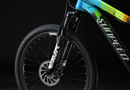 Bicicleta Sunpeed Jump Aro 24 – Aluminio, Frenos de Disco, 7 Velocidades para Niños (9 a 12 años)- Negro