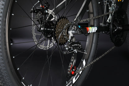 Bicicleta Sunpeed Jump Aro 24 – Aluminio, Frenos de Disco, 7 Velocidades para Niños (9 a 12 años)- Negro