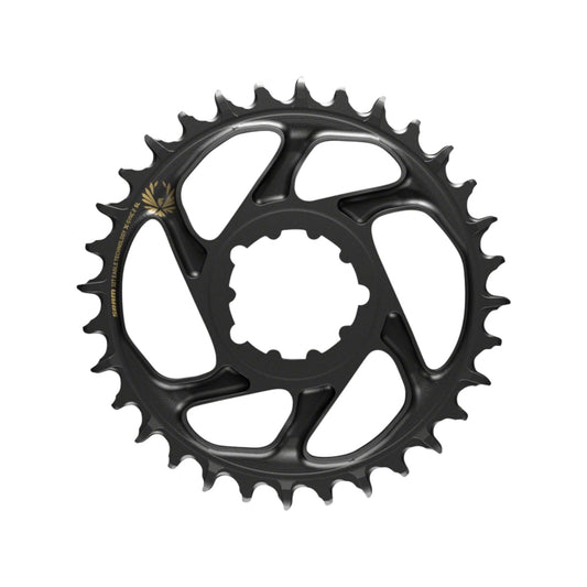 Plato SRAM X-Sync 2 Eagle SL Montaje Directo 34T, 3 mm Offset, Negro con Logotipo Dorado