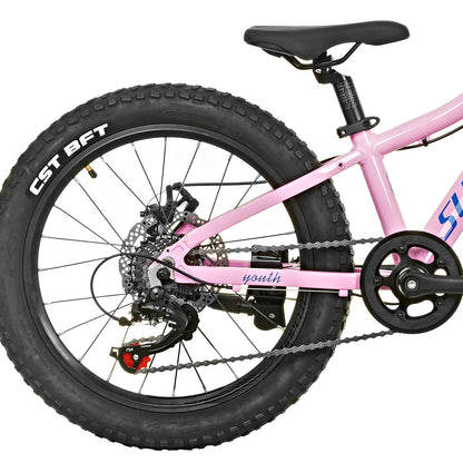 Bicicleta para Niña Sunpeed Youth 20" – Suspensión, Frenos de Disco y Shimano 7 Velocidades.
