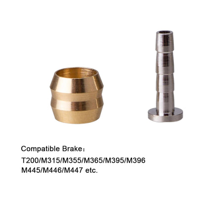 Oliva y Conector para Freno Hidráulico de Bicicleta