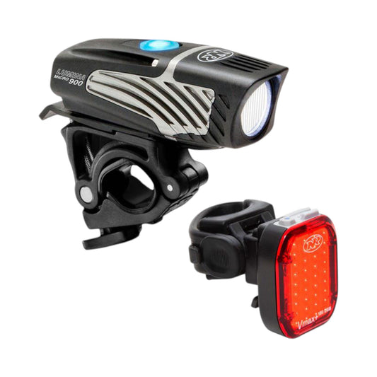 NiteRider Lumina Micro 900 USB – Luz Delantera para Bicicleta 900 Lúmenes | Recargable, Combo